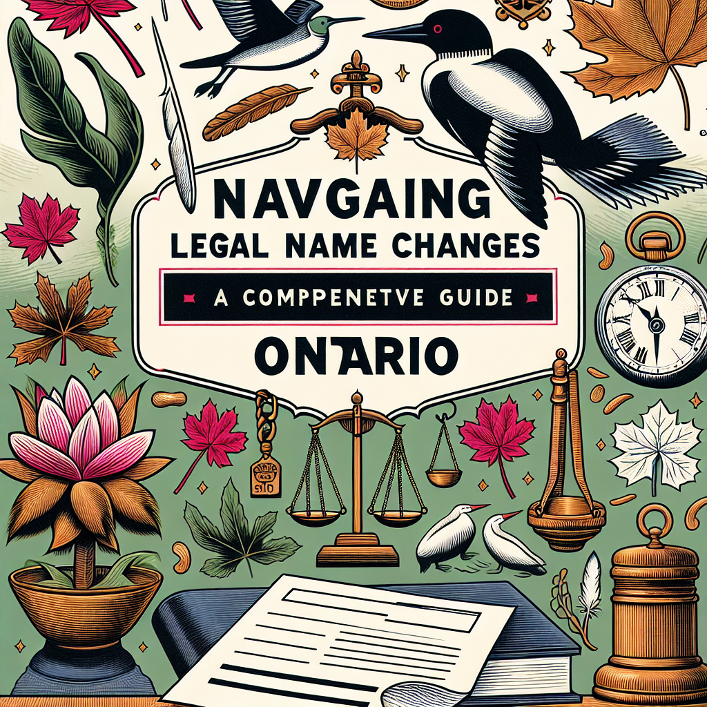 Navigating Legal Name Changes In Ontario: A Comprehensive Guide